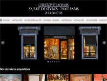 Tablet Screenshot of antiquite-lachaux.com